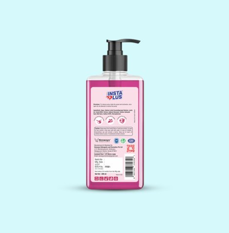 insta plus handwash 300ml back
