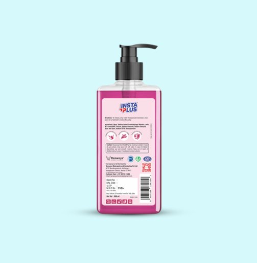 insta plus handwash 300ml back